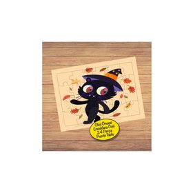 7925913 Hallowen Siyah Kedi 24 Parça Çocuklara Özel Yapboz Tablo