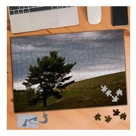 793 Kara Bulutlu Havada Ağaç 240 Parça Puzzle Yapboz Tablo