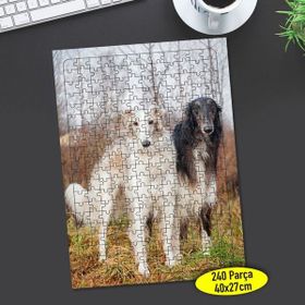 79425827 Rus Borzoy Cinsi Köpek 240 Parça Puzzle Yapboz