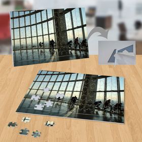 7944343 Gün Batımı Camlı Bina 99 Parça Puzzle Yapboz