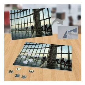 7944343 Gün Batımı Camlı Bina 99 Parça Puzzle Yapboz