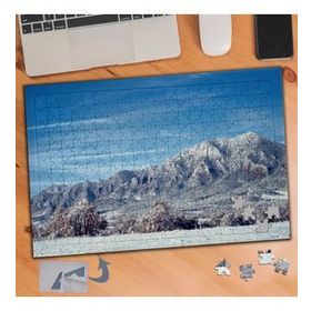 796 Mavi Gökyüzü Altında Dağ Doğa 240 Parça Puzzle Yapboz Tablo