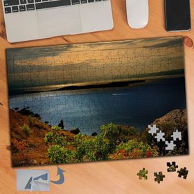 797 Gün Batımında Deniz Manzarası 240 Parça Puzzle Yapboz Tablo
