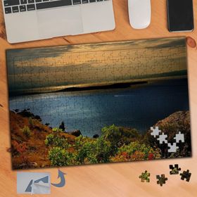 797 Gün Batımında Deniz Manzarası 240 Parça Puzzle Yapboz Tablo