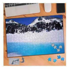 798 Karlı Dağ Ve Mavi Deniz 240 Parça Puzzle Yapboz Tablo