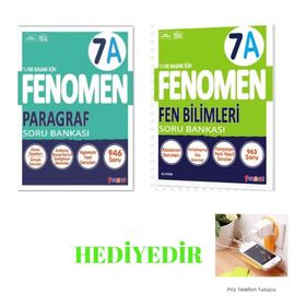 7A paragraf ve 7A Fen Bilimleri Soru Bankası Seti - Fenomen Yayınları