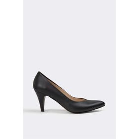 7ADIMDAAŞK 052Y21K10002 Siyah Deri Kadın Topuklu
