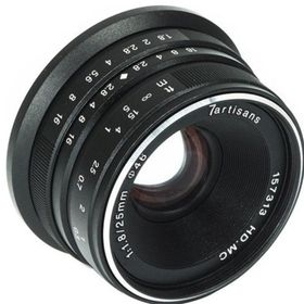 7artisans Sony E Mount 25 mm F1.8 Manual Focus Prime Fixed Lens