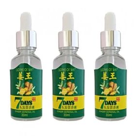 7Days 3x 30 ml Zencefil Yağı Saç Büyüme Kaybı Tedavi Serumu