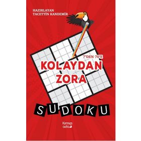 7’den 70’e Kolaydan Zora Sudoku Renkli Basım - Kırmızı Ada Yayınları
