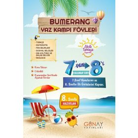 7'den 8'e Bumerang Yaz Kampı Föyleri