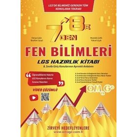 7'den 8'e Lgs Fen Bilimleri Hazırlık Kitabı-Omega Yayınları