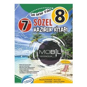 7'den 8'e Sözel Hazırlık Kitabı Mobil Yayınları