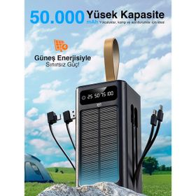 7GO GPW-01 50000 mAh 22.5 W Güneş Enerjili Powerbank