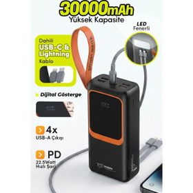 7GO GPW-08 30000 mAh 22.5 W Güneş Enerjili Powerbank