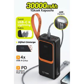 7GO GPW-08 30000 mAh 22.5 W Güneş Enerjili Powerbank