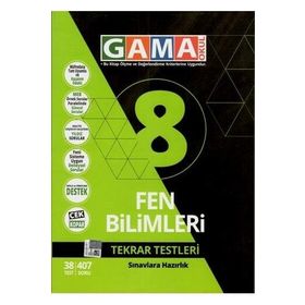8 Fen Bilimleri Tekrar Testleri Gama Yayınları