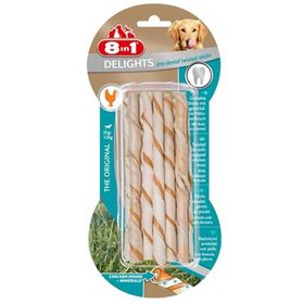 8 in 1 Delights Dental Twisted Sticks 6x10x55 gr Köpek Çubuk Ödülü