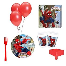 8 Kişilik Örümcek Adam Doğum Günü Spiderman Parti Malzemeleri