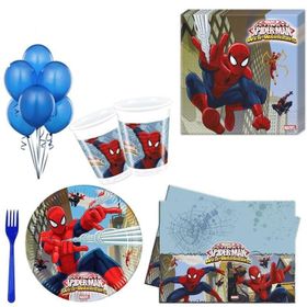 8 kişilik Spiderman Partisi Örümcek Adam Paket Seti Doğum günü