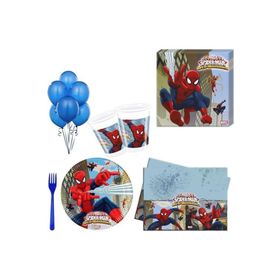 8 kişilik Spiderman Partisi Örümcek Adam Paket Seti Doğum günü