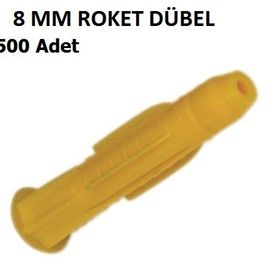 8 mm 500 Adet Roket Dubel