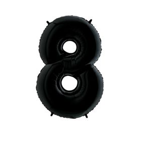 8 Rakam Siyah 100 cm Folyo Balon