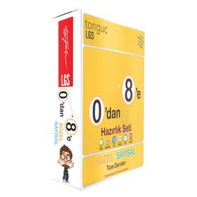 8. Sınıf 0'dan 8'e Sayısal + 0'dan 8'e Sözel Set - Tonguç Akademi Yayınları