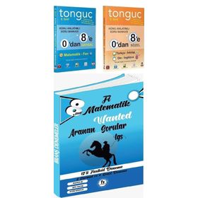 8. Sınıf 0'dan 8'e Sayısal + 0'dan 8'e Sözel Set - Tonguç Akademi Yayınları
