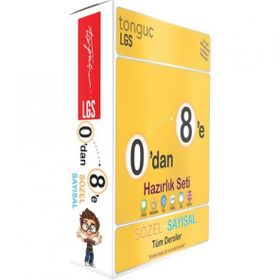 8. Sınıf 0'dan 8'e Sayısal + 0'dan 8'e Sözel Set - Tonguç Akademi Yayınları