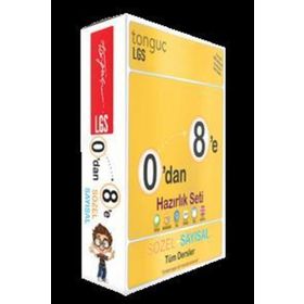 8. Sınıf 0'dan 8'e Sayısal + 0'dan 8'e Sözel Set - Tonguç Akademi Yayınları