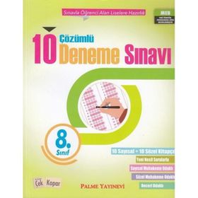8. Sınıf 1. Dönem Fen Bilimleri Deneme Seti Çözümlü 10 Deneme Sınavı - Özlem Yurdakul