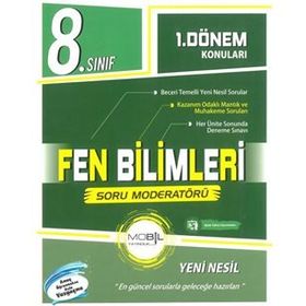 8. Sınıf 1. Dönem Fen Bilimleri Mobille Tekrar Kitabı-Mobil Yayınları