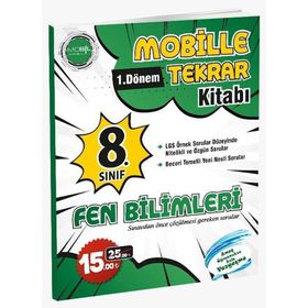 8. Sınıf 1. Dönem Fen Bilimleri Mobille Tekrar Kitabı-Mobil Yayınları