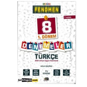 8.sınıf 1.dönem Fenomen Türkçe Denemesi - Günay Yayınları