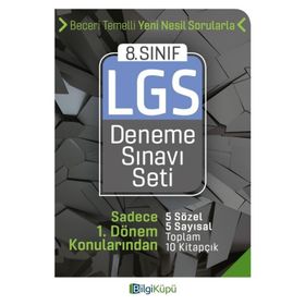 8. Sınıf 1. Dönem LGS Deneme Sınavı Seti Bilgiküpü Yayınları