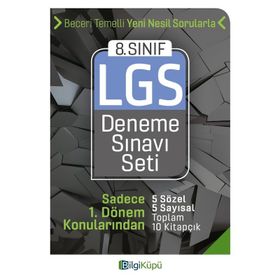 8. Sınıf 1. Dönem LGS Deneme Sınavı Seti Bilgiküpü Yayınları