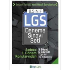 8. Sınıf 1. Dönem LGS Deneme Sınavı Seti Bilgiküpü Yayınları