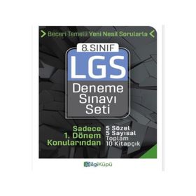 8. Sınıf 1. Dönem LGS Deneme Sınavı Seti Bilgiküpü Yayınları