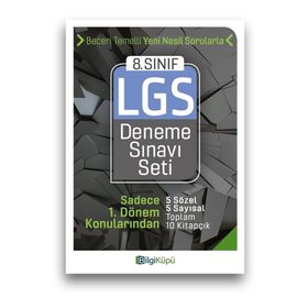 8. Sınıf 1. Dönem LGS Deneme Sınavı Seti Bilgiküpü Yayınları