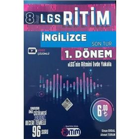 8. Sınıf 1. Dönem LGS İngilizce Ritim Son Tur-İşleyen Zeka Yayınları