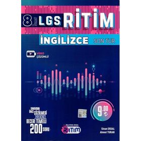 8. Sınıf 1. Dönem LGS İngilizce Ritim Son Tur-İşleyen Zeka Yayınları