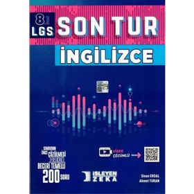 8. Sınıf 1. Dönem LGS İngilizce Ritim Son Tur-İşleyen Zeka Yayınları