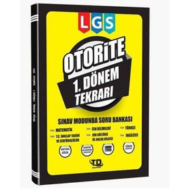 8. Sınıf 1. Dönem LGS Tekrar Kitabı Otorite Tandem Yayınları
