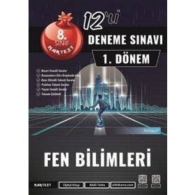 8. Sınıf 1. Dönem Mod 12 Fen Bilimleri Deneme Sınavı - Nartest Yayınevi