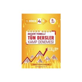 8. Sınıf 1. Dönem Tüm Dersler 4 lü Kamp Denemesi-Nartest Yayınları