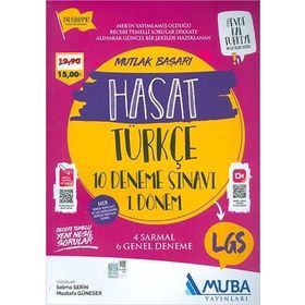 8. Sınıf 1. Dönem Türkçe Hasat 10 Deneme Muba Yayınları