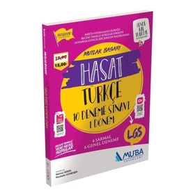 8. Sınıf 1. Dönem Türkçe Hasat 10 Deneme Muba Yayınları