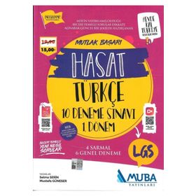 8. Sınıf 1. Dönem Türkçe Hasat 10 Deneme Muba Yayınları