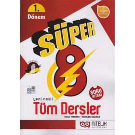 8. Sınıf 1. Dönem Yeni Nesil Süper Tüm Dersler Soru Bankası Nitelik Yayınları